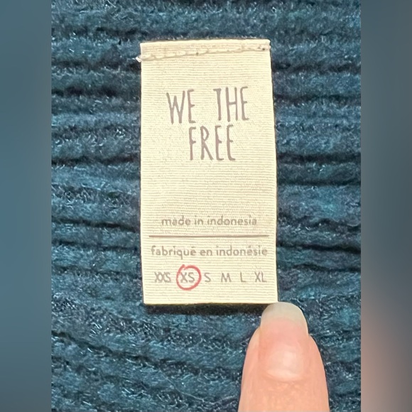 Free People We The Free Kitty Thermal Mock Cowl Neck Oversized Tunic Sweater - Picture 10 of 12